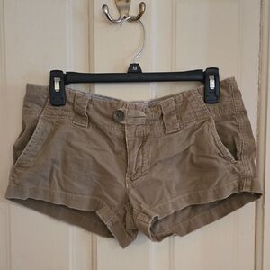 American Eagle Outfitters Women's Khaki High Waist Shorts